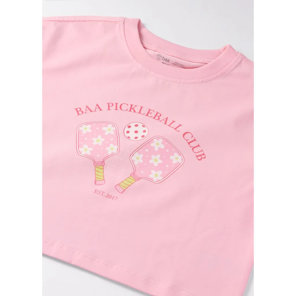 Ảnh Áo thun lửng form rộng bé gái BAA BABY, áo croptop in họa tiết unicorn cho bé từ 1 tuổi - 10 tuổi -AT33N 3
