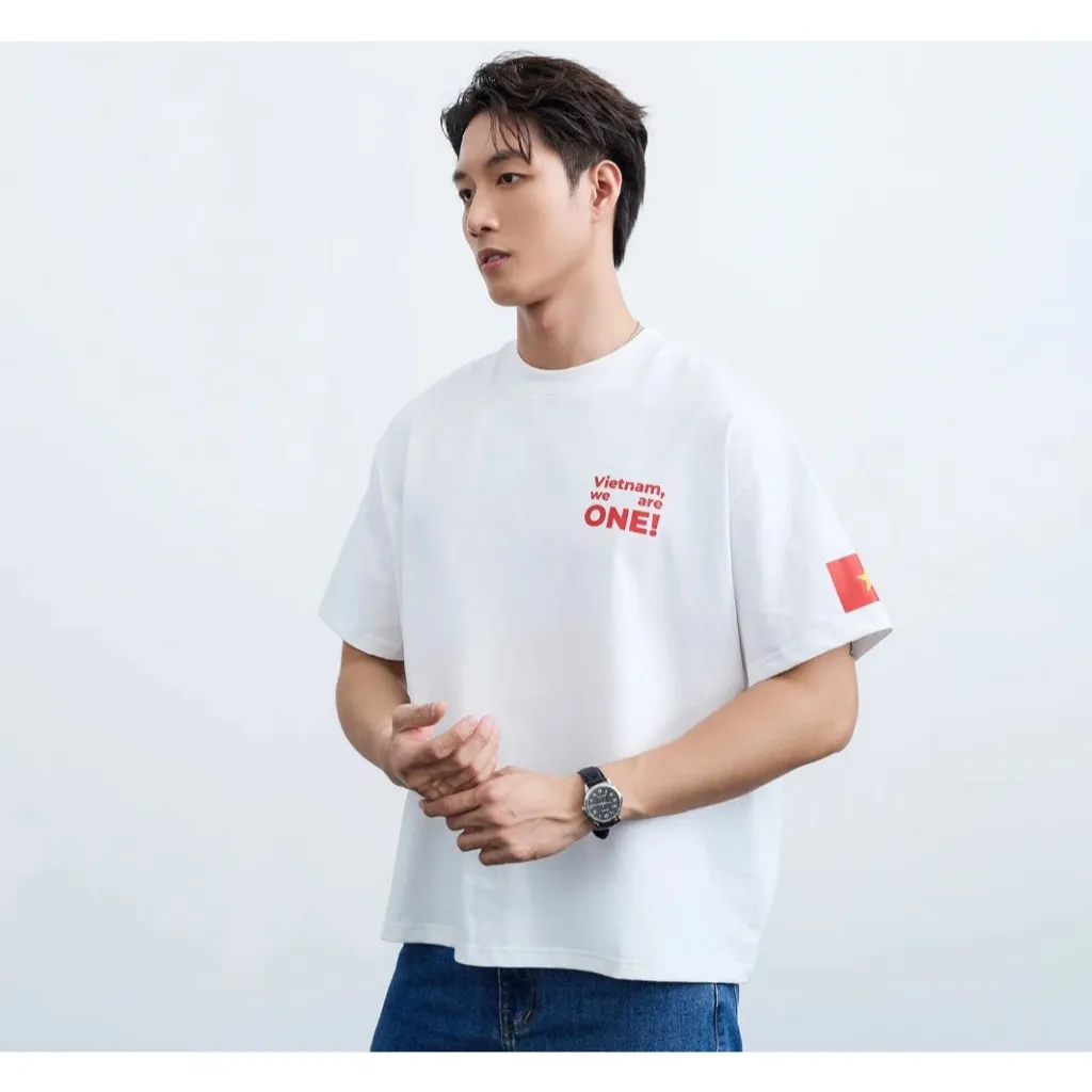 Ảnh Áo Thun Nam 63 Tỉnh Thành Form Boxy OB1210 BE580 chất liệu cotton thoáng mát nhanh khô chuẩn form cao cấp Ben & Tod 1
