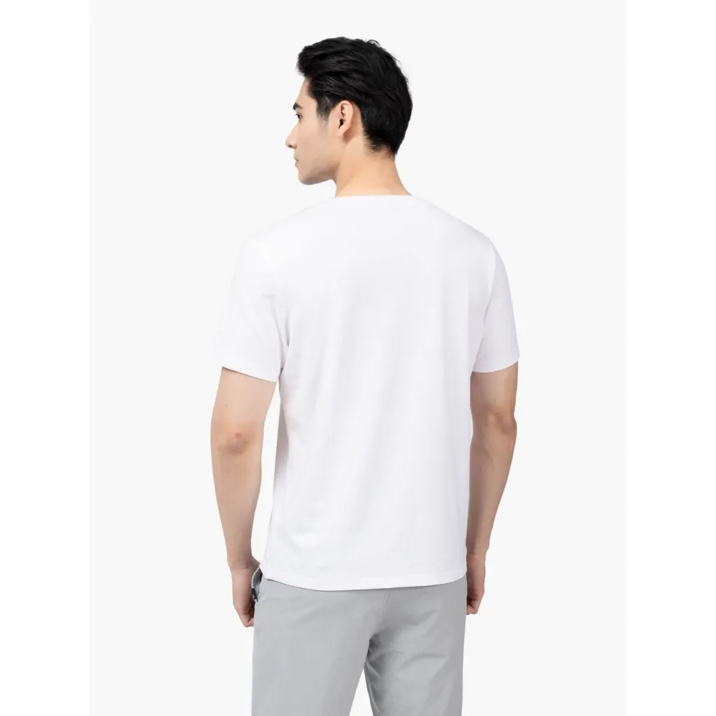 Ảnh Áo thun nam ARISTINO kiểu dáng basic chất liệu 100% cotton mềm mại, thân thiện với da - AC22 2