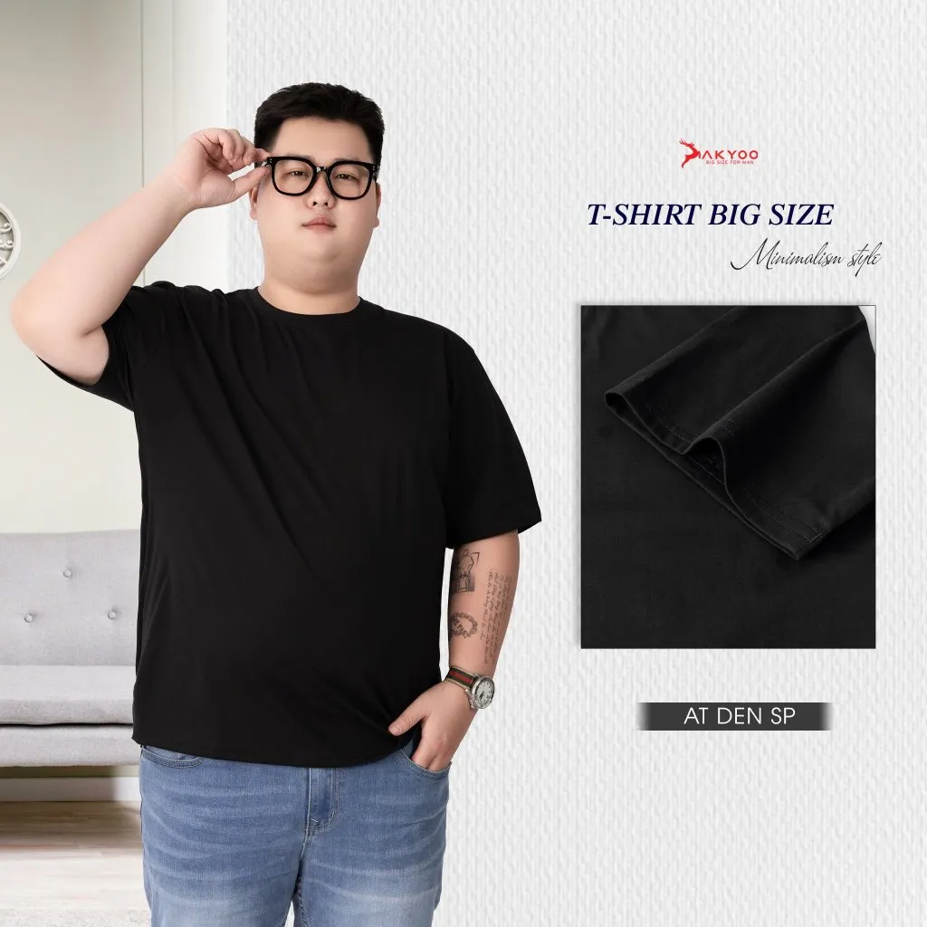 Ảnh Áo Thun Nam Bigsize 80-140kg AKYOO Cao Cấp, Chất Liệu Cotton Co Giãn, Thoáng Mát- AT DEN SP-AT THAN SP-AT CHIM-THAN 2