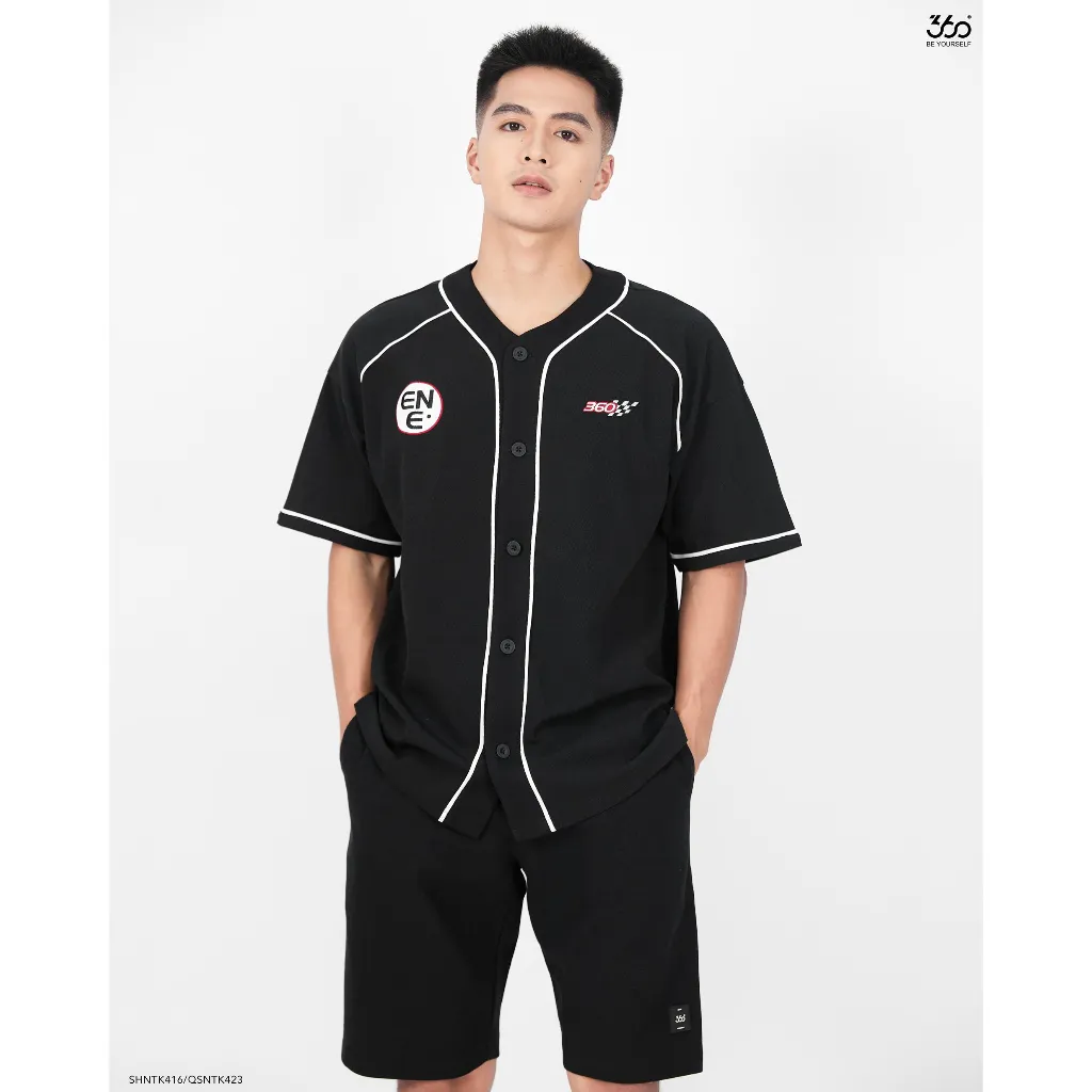 Ảnh Áo thun nam bóng chày thương hiệu 660 Boutique jersey hình thêu dày dặn form oversize áo sơ mi unisex - SHNTK416 2
