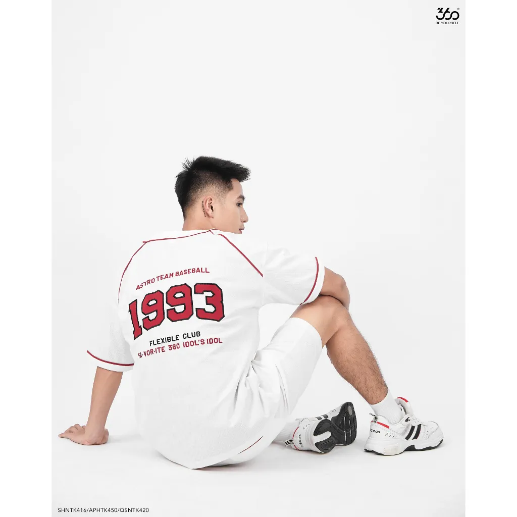 Ảnh Áo thun nam bóng chày thương hiệu 660 Boutique jersey hình thêu dày dặn form oversize áo sơ mi unisex - SHNTK416 3