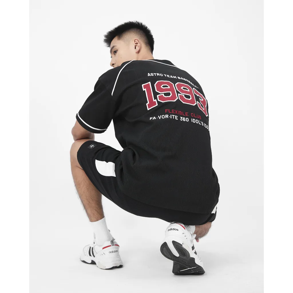 Ảnh Áo thun nam bóng chày thương hiệu 660 Boutique jersey hình thêu dày dặn form oversize áo sơ mi unisex - SHNTK416 4