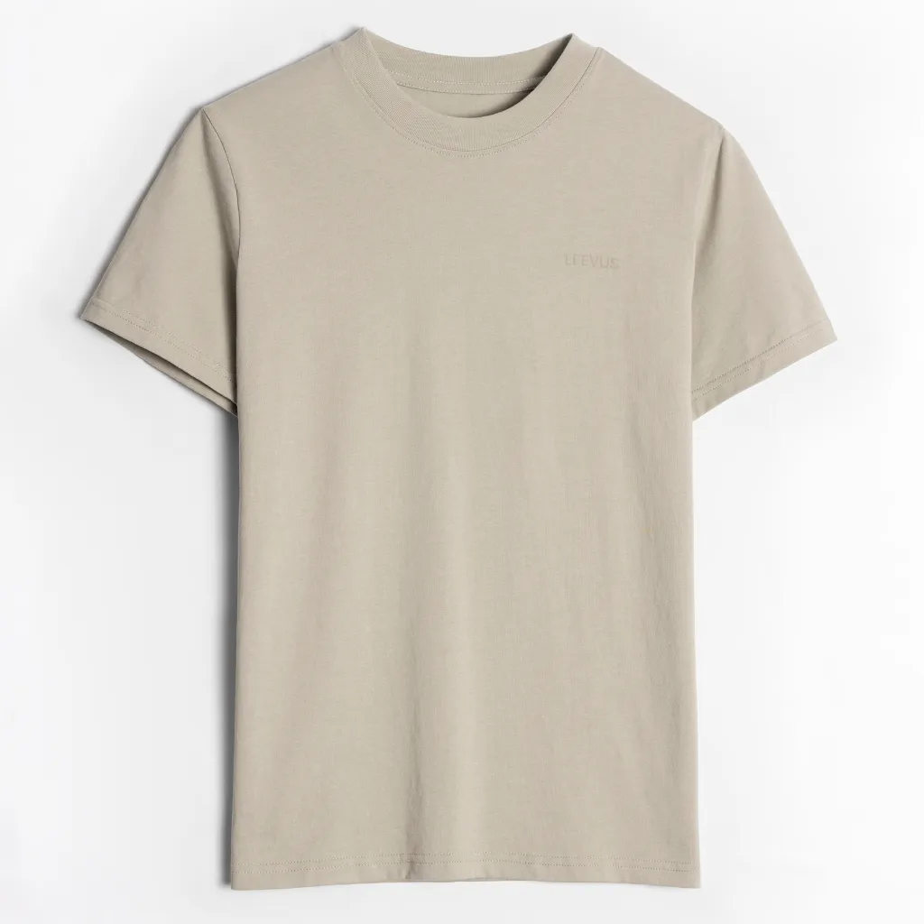Ảnh Áo thun nam cổ tròn basic cotton Premium COREZ trẻ trung, lịch lãm LEEVUS AT24 1