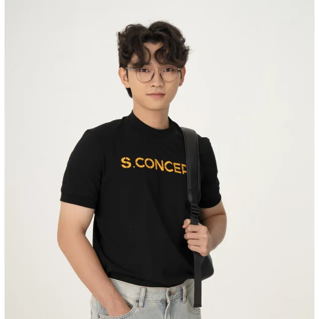 Ảnh Áo thun nam cổ tròn form CASUAL FIT BEN & TOD CS1210BB360 vải cotton trẻ trung đơn giản basic thanh lịch nam tính 4