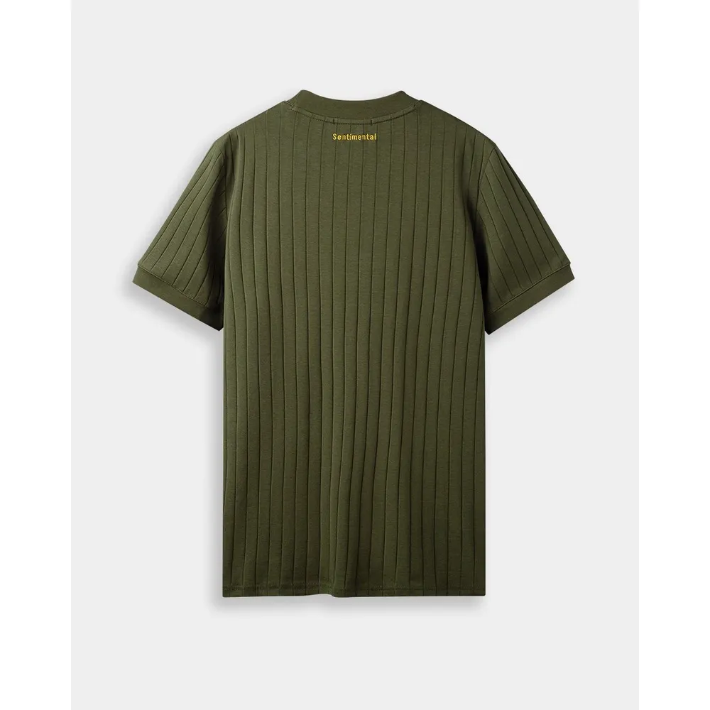 Ảnh Áo thun nam cổ tròn form CASUAL FIT BEN & TOD CS1210 BB112 thêu chữ, đơn giản, thoải mái, thoáng mát, co giãn 3