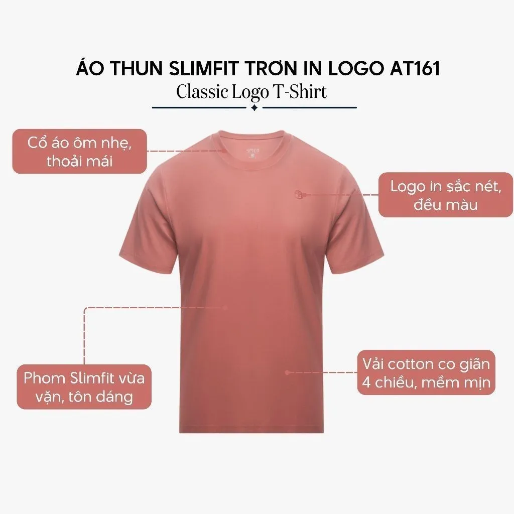 Ảnh Áo thun nam cổ tròn trơn 4MEN AT161 form slimfit đẹp ôm body, vải cotton cao cấp co giãn 4 chiều thấm mồ hôi, giá rẻ 3