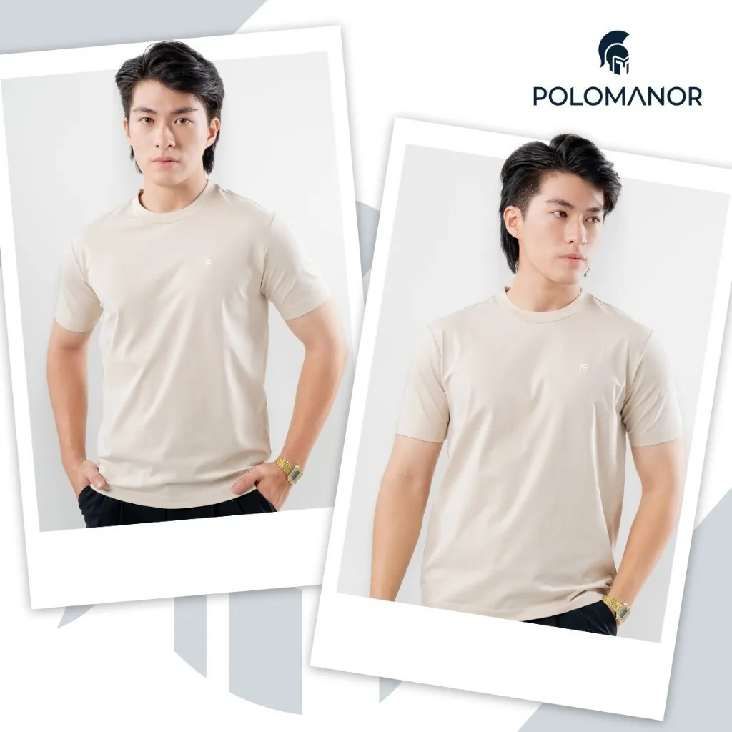 Ảnh Áo thun nam cổ tròn TSHIRT BASIC, BST Social Circle vải cotton cao cấp thoải mái - POLOMANOR 3