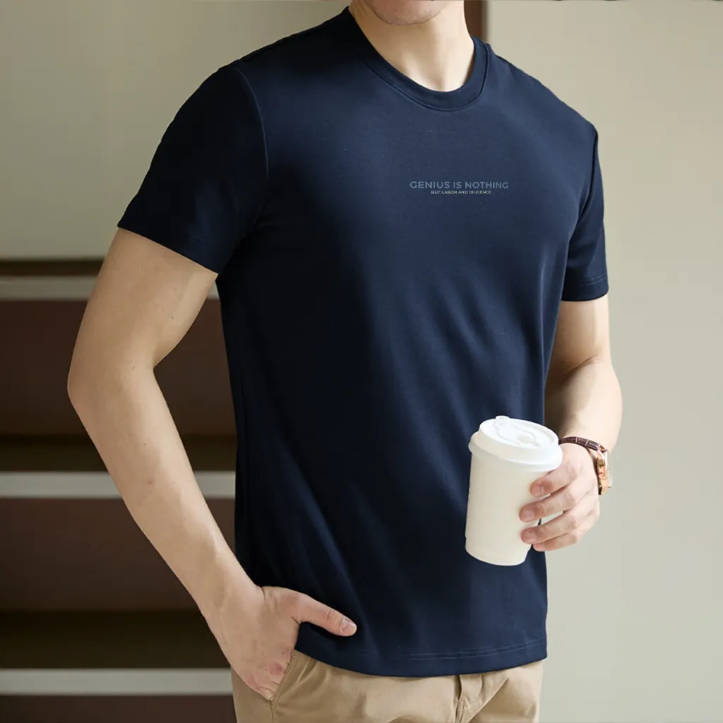 Ảnh Áo thun nam cotton SIXMEN cổ tròn TSHIRT GENIUS IS NOTHING  tay ngắn, vải cotton cao cấp, thoáng mát, thanh lịch 3