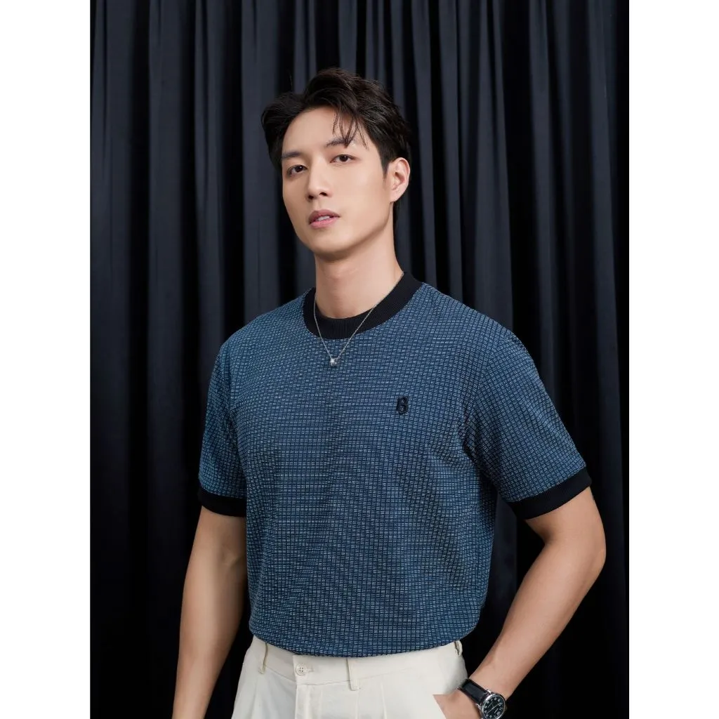 Ảnh Áo thun nam Form Regular R1210 BE525 chất liệu cotton co giãn tốt thấm hút mồ hôi trẻ trung năng động cao cấp BEN & TOD 4