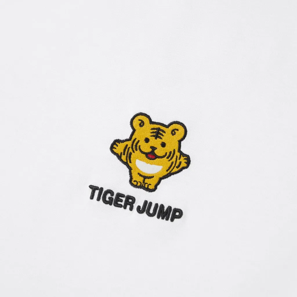 Ảnh Áo thun nam HLA màu trắng tay ngắn in Tiger Jump vải cotton lạnh mềm mại, thoáng mát 4
