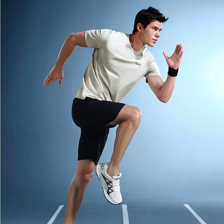 Ảnh Áo thun nam HLA Sportsday co giãn logo nổi bật, thấm hút nhanh, thoáng khí thoải mái vận động 3