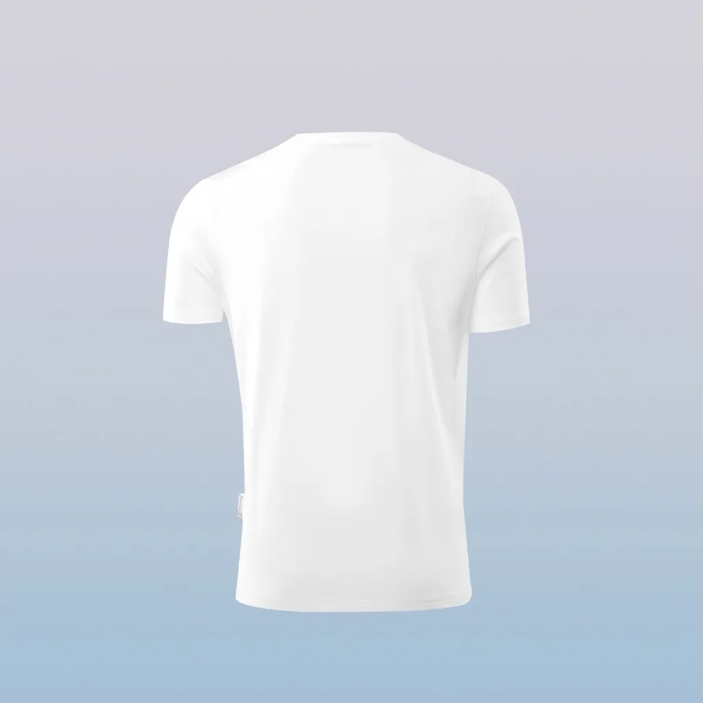 Ảnh Áo thun nam HLA Sportsday co giãn thoáng khí logo basic, thấm hút nhanh, chất liệu mềm nhẹ 2