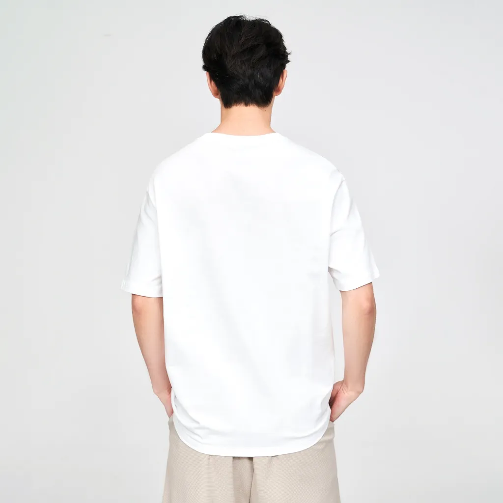Ảnh Áo thun nam HLA tay ngắn phối túi kẻ, chất liệu 100% cotton thấm hút mồ hôi màu trắng/xám/đen 3