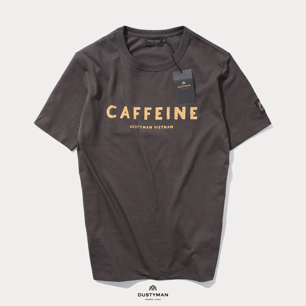 Ảnh Áo Thun Nam In Hình Cổ Điển Caffeine DUSTYMAN - Vải 100% Cotton - Form Regular Fit 2