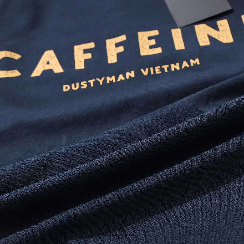 Ảnh Áo Thun Nam In Hình Cổ Điển Caffeine DUSTYMAN - Vải 100% Cotton - Form Regular Fit 4