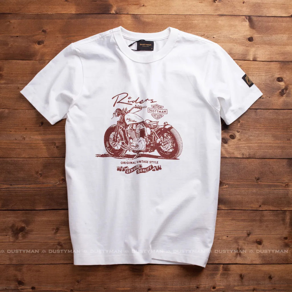 Ảnh Áo Thun Nam In Hình Rider Cổ Điển DUSTYMAN - Vải 100% Cotton - Form Regular Fit 3