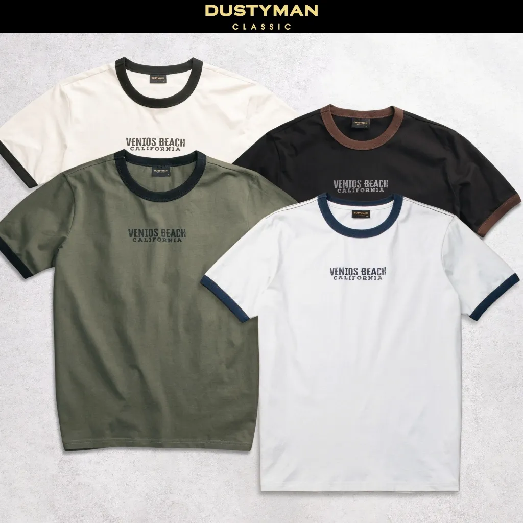 Ảnh Áo Thun Nam In Hình Venios Cổ Điển DUSTYMAN - Vải 100% Cotton - Form Regular Fit 1