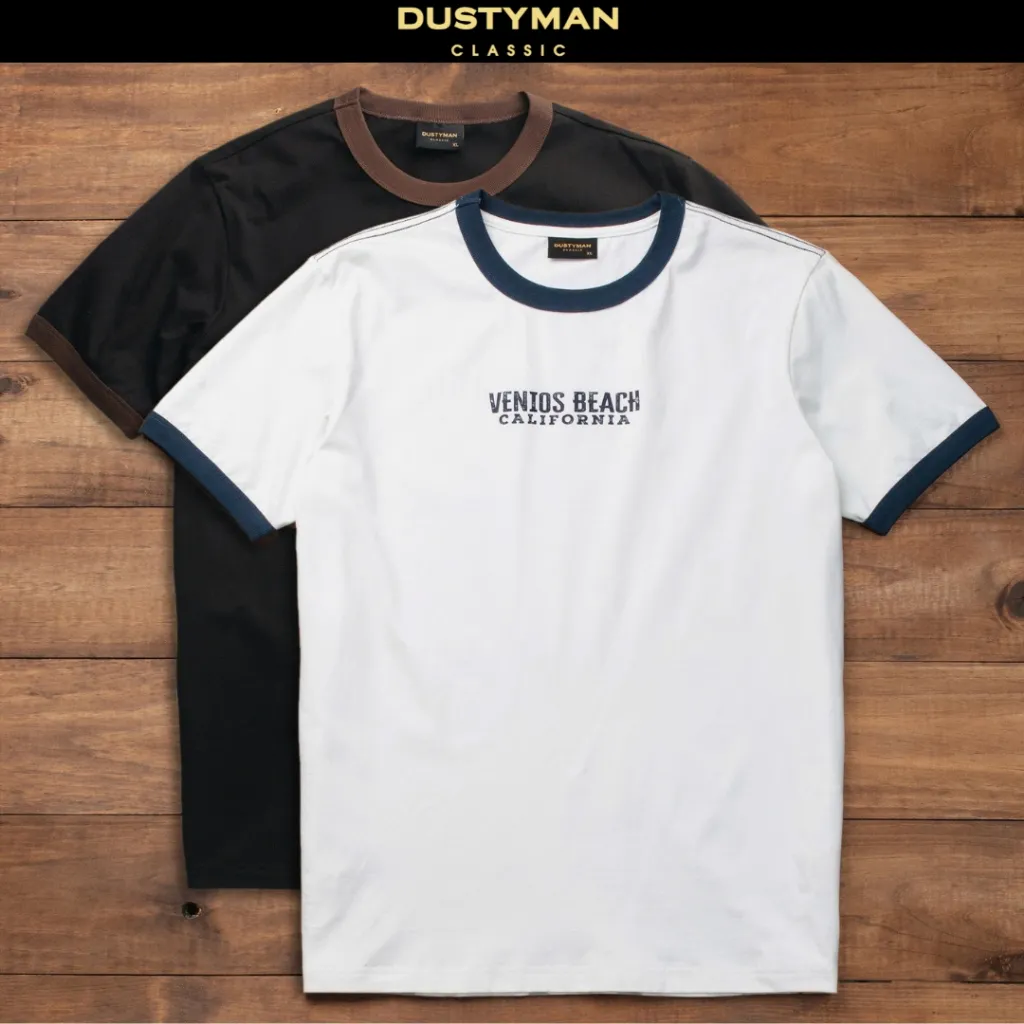 Ảnh Áo Thun Nam In Hình Venios Cổ Điển DUSTYMAN - Vải 100% Cotton - Form Regular Fit 4
