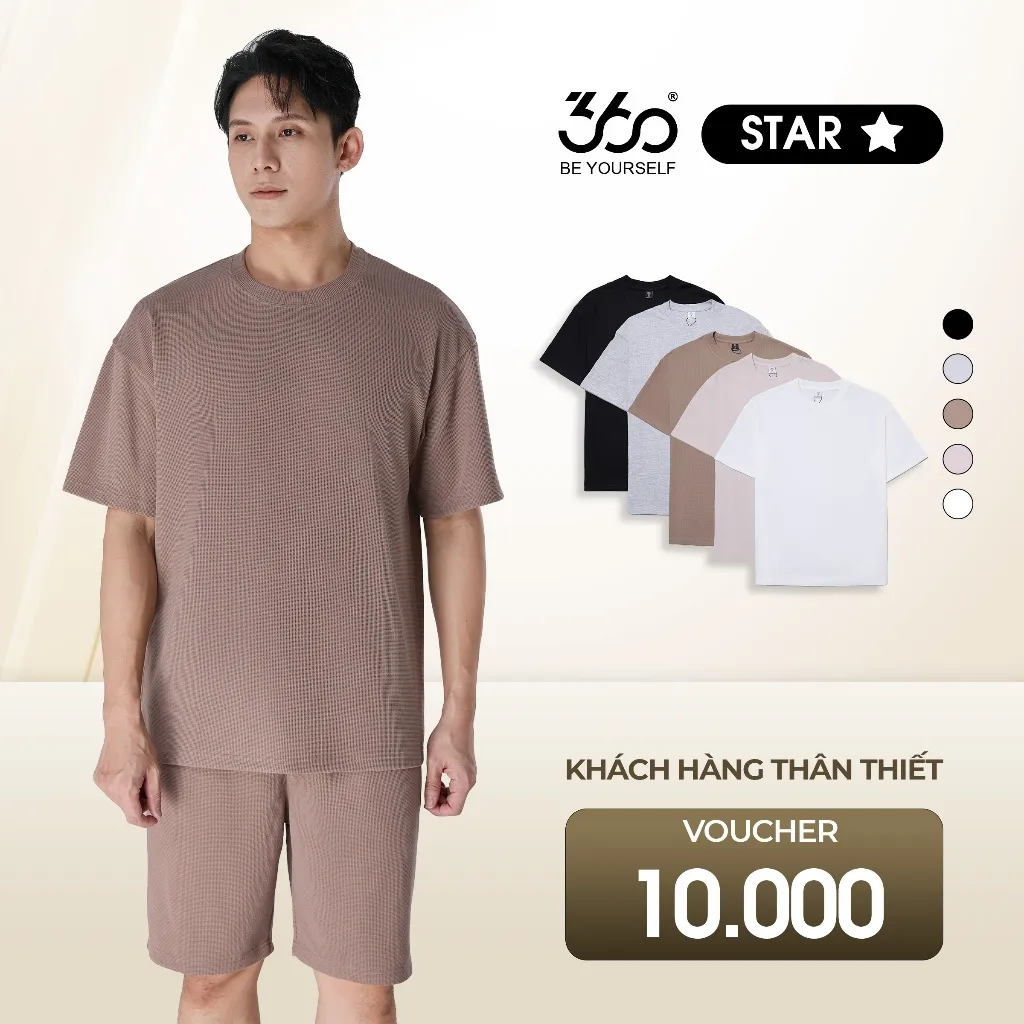 Ảnh Áo thun nam ngắn tay form rộng 360 Boutique chất liệu cotton thoáng mát mềm mịn - APTOL503 2