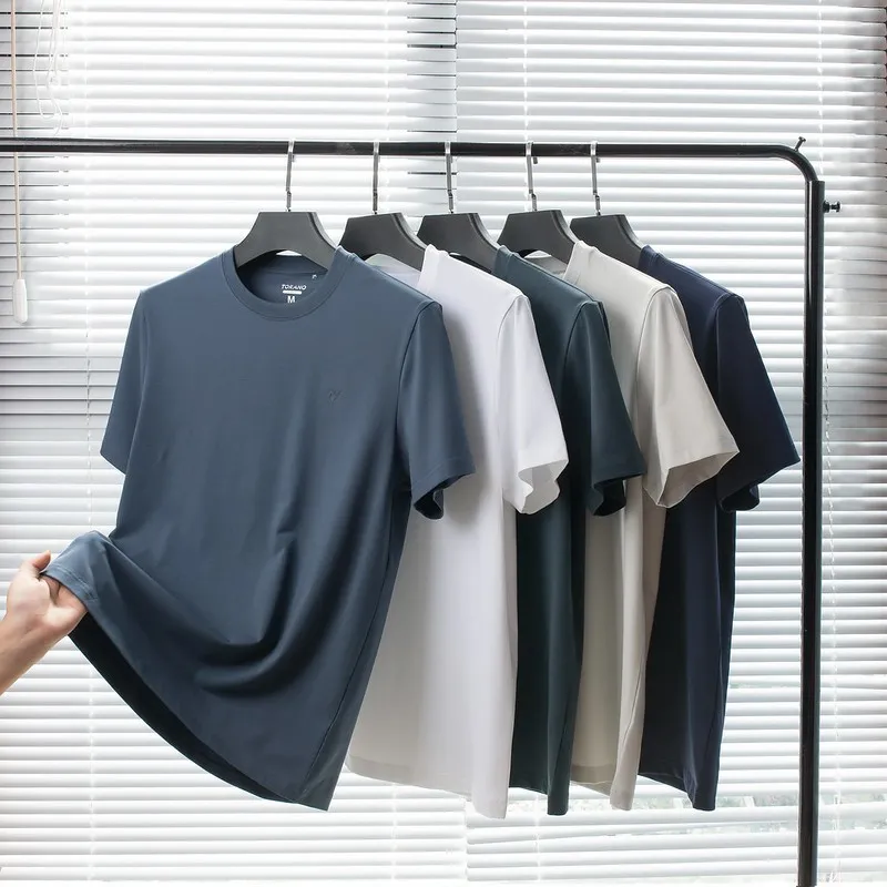 Ảnh Áo thun nam ngắn tay TORANO chất Cotton mát lạnh thoáng khí,co giãn thoải mái, thấm hút mồ hôi FSTS001 4