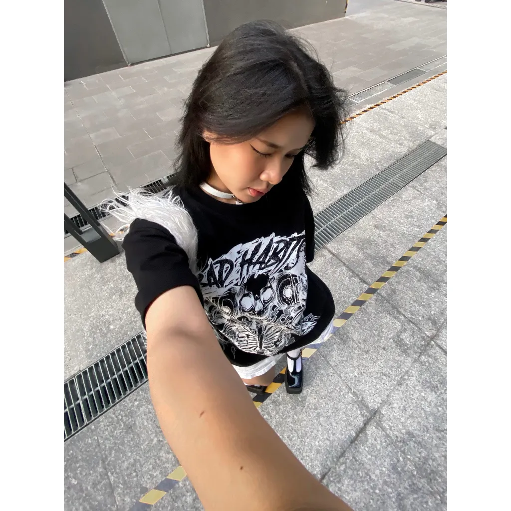Ảnh Áo Thun Nam Nữ Bad Habits Hydra Bone Tee - Local Brand Chính Hãng 4