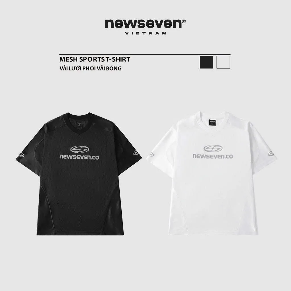 Ảnh Áo Thun Nam Nữ NEWSEVEN Mesh Sports T-Shirt AT.362 2