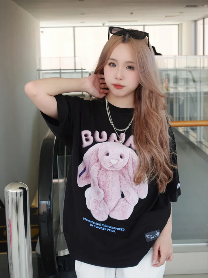 Ảnh Áo thun nam nữ unisex tay lỡ phông local brand CLOUDZY form rộng cổ tròn oversize cotton TH AT TREND 4