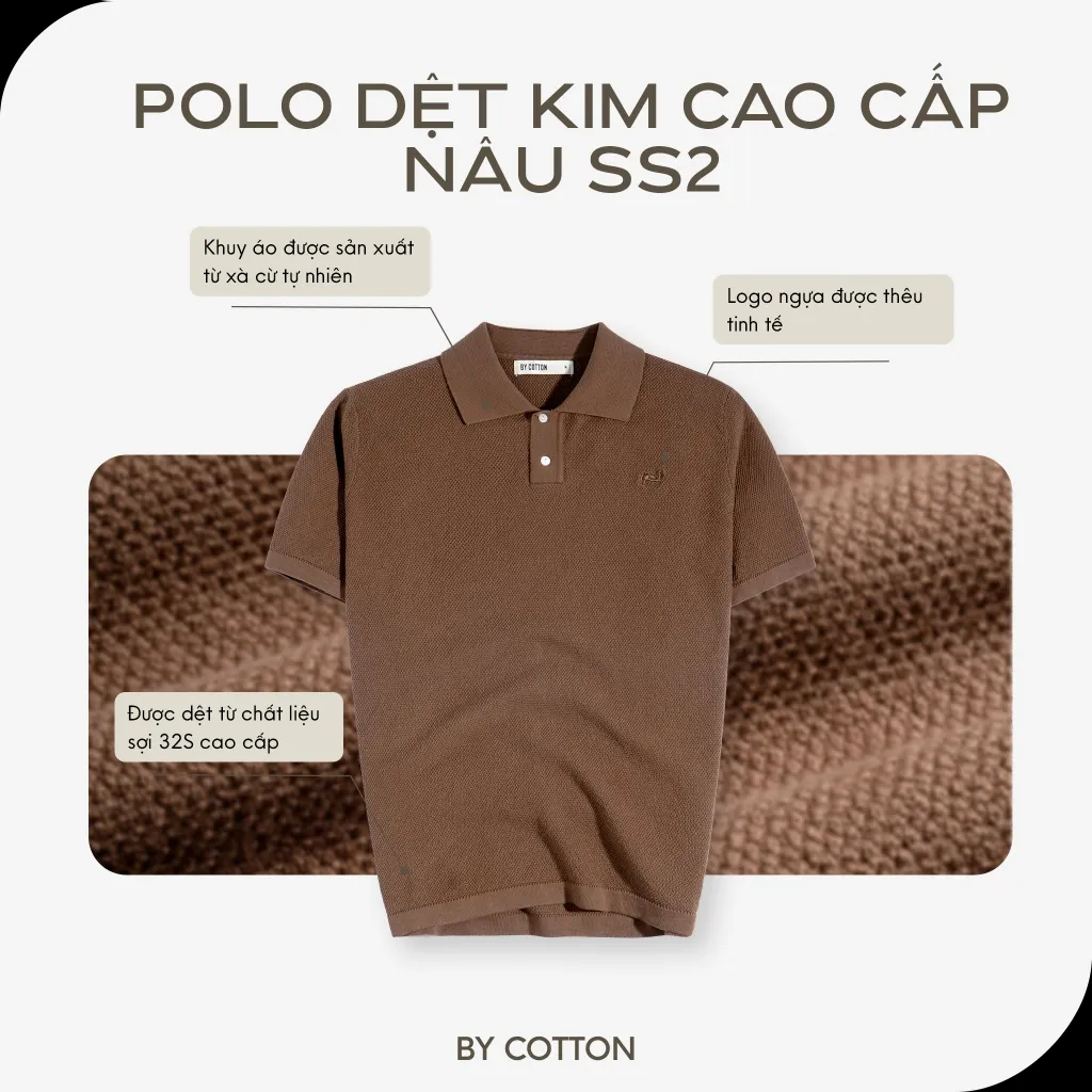 Ảnh Áo Thun Nam Polo Dệt Kim Cao Cấp SS2 Phối Trơn Thêu Ngựa Multi Color Sợi 32S Thoáng Mát By Cotton 2