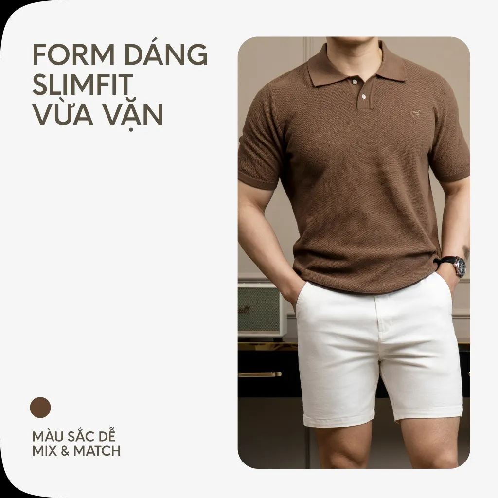 Ảnh Áo Thun Nam Polo Dệt Kim Cao Cấp SS2 Phối Trơn Thêu Ngựa Multi Color Sợi 32S Thoáng Mát By Cotton 4