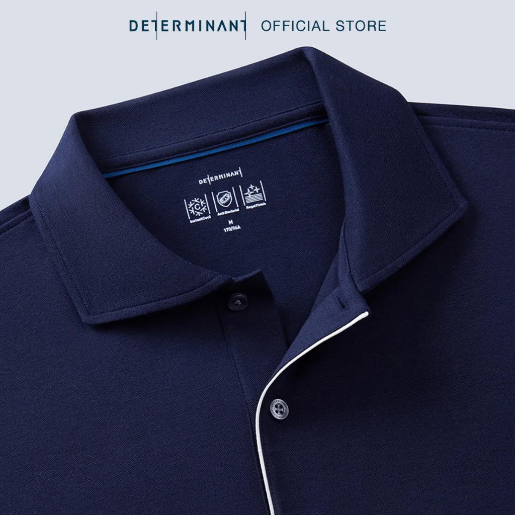 Ảnh Áo thun nam Polo DETERMINANT - Cotton cao cấp, mát lạnh tức thì, kháng khuẩn, chống xù -  P06 4