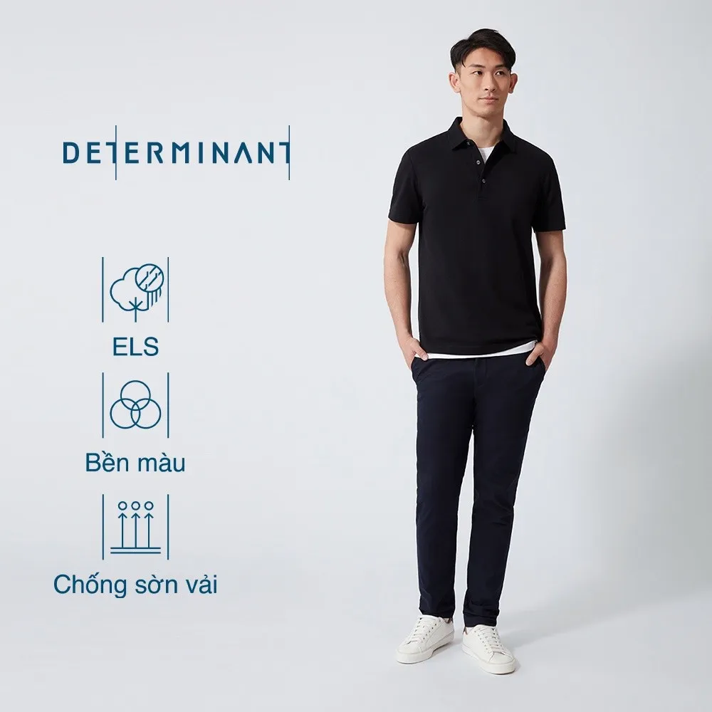 Ảnh Áo thun nam polo DETERMINANT 100% cotton siêu dài, chống xù lông thấm hút tốt -  P02 3