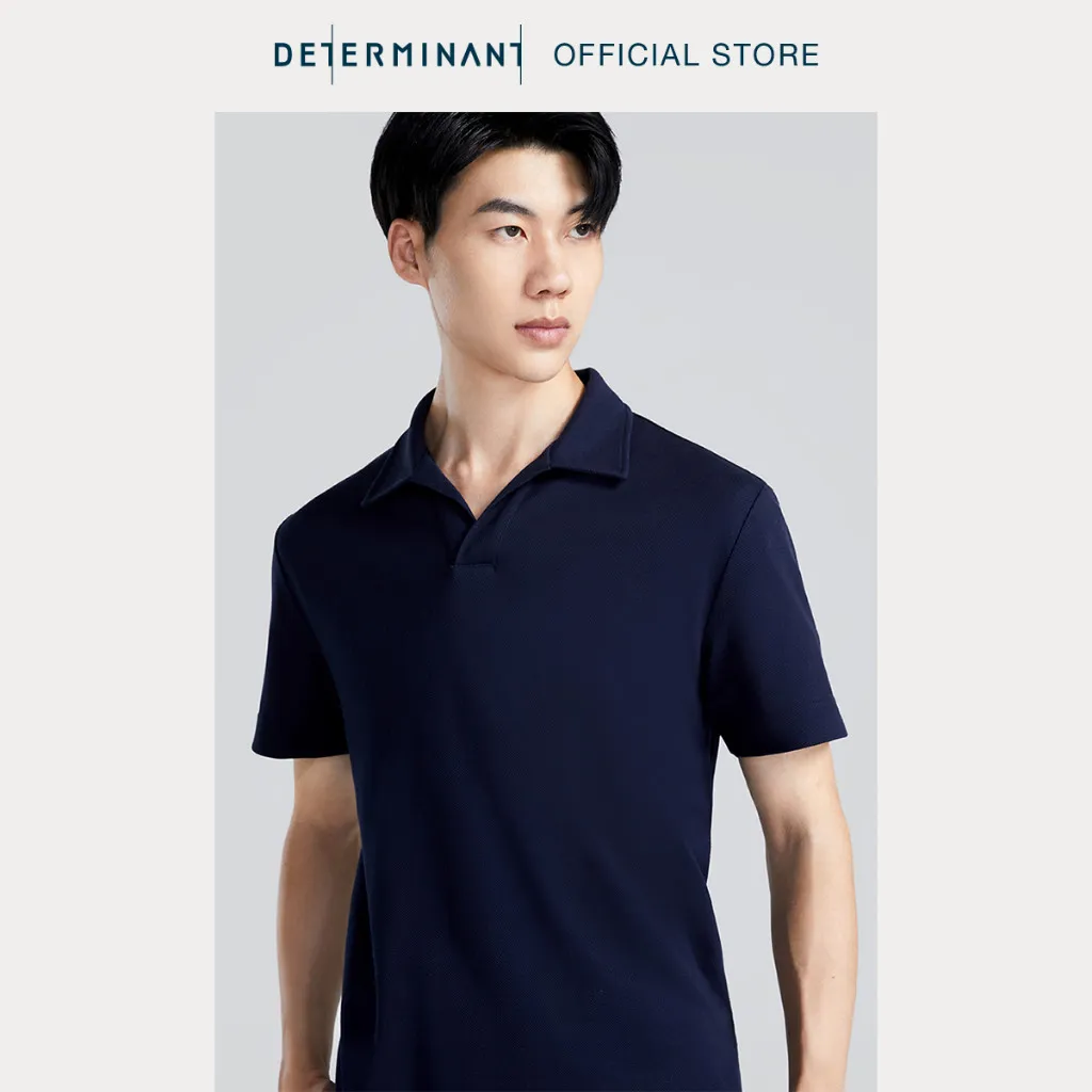 Ảnh Áo thun nam Polo DETERMINANT 100% Cotton siêu dài, kháng khuẩn chống phai màu - cổ không phối cúc - P04 4