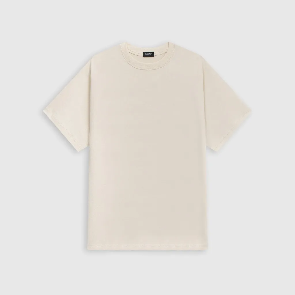 Ảnh Áo thun nam ROWAY vải Cotton thoáng mát, thấm hút, phông trơn 4