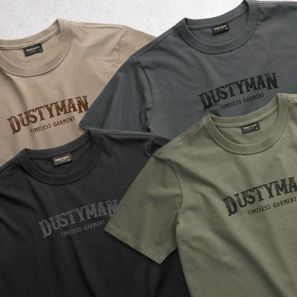 Ảnh Áo Thun Nam Timeless Dustyman, Vải 100% Cotton Cao Cấp,Hình In Cổ Điển,Form Regular Fit 3