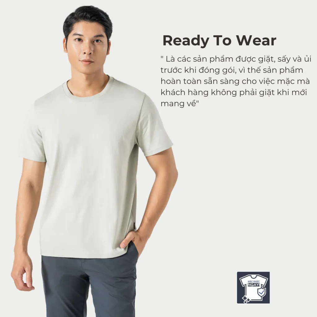 Ảnh Áo thun nam TShirt Basic Cotton 100% 220gsm dày dặn mềm mại Coolmate 3