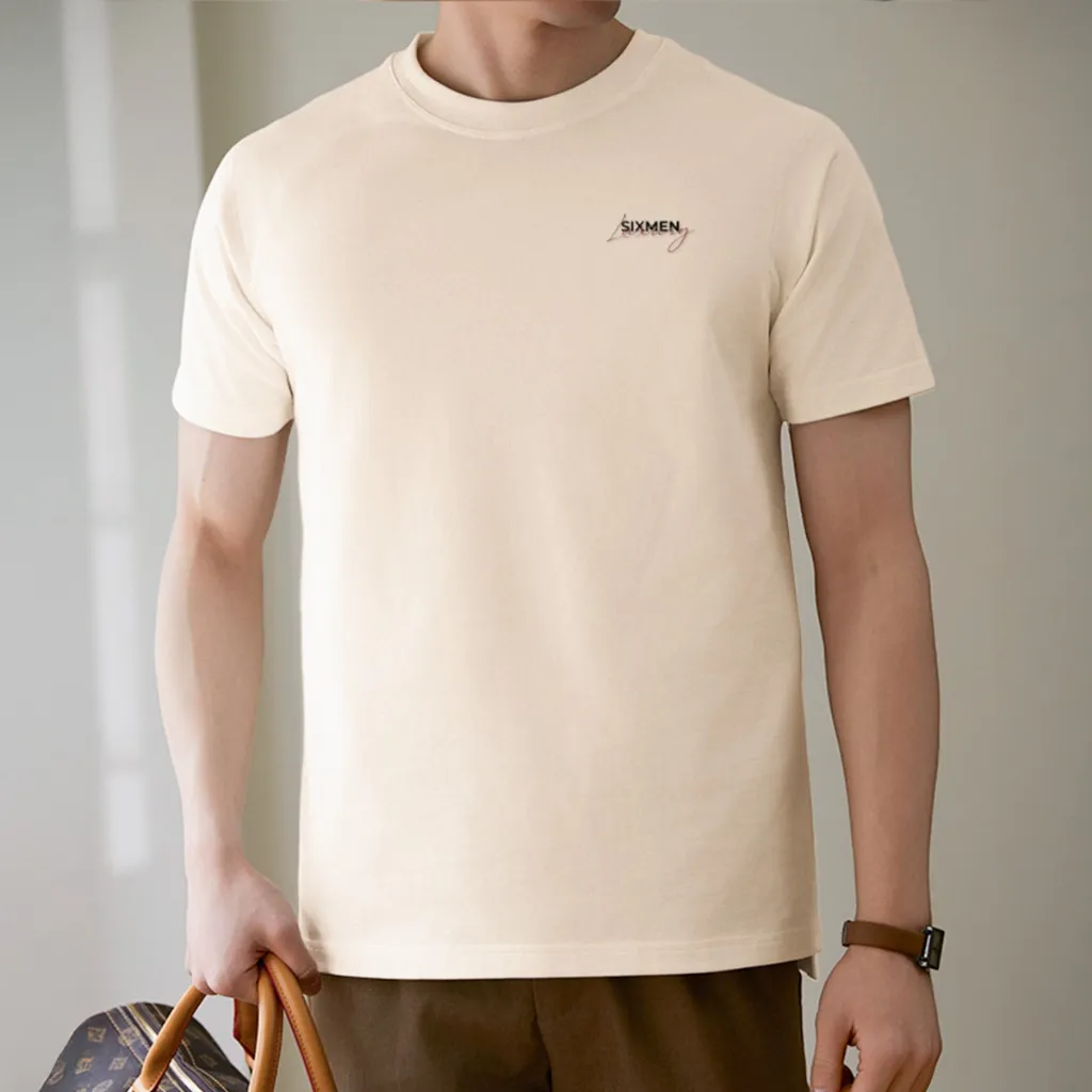 Ảnh Áo thun nam TSHIRT SIXMEN LUXURY Ver 2 cổ tròn vải cotton cao cấp co giãn, thoáng mát, thanh lịch 2
