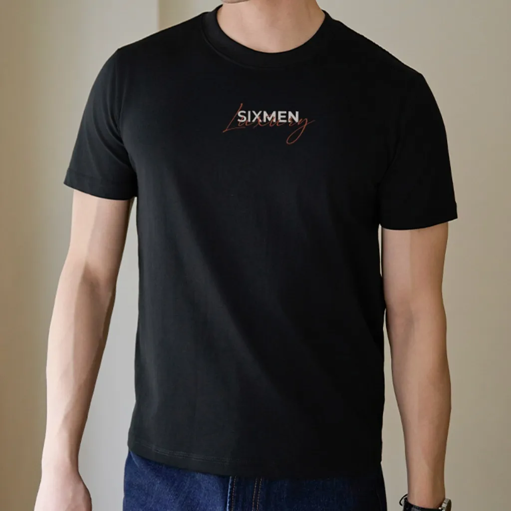 Ảnh Áo thun nam TSHIRT SIXMEN LUXURY Ver 1 cổ tròn vải cotton cao cấp co giãn, thoáng mát, thanh lịch 2