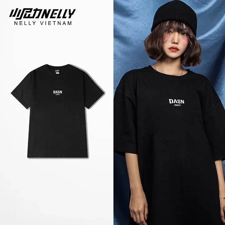 Ảnh Áo thun NELLY Cotton 260gsm Premium - DASN Tay Lỡ Form Rộng Nam Nữ 1