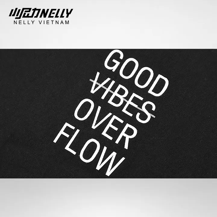 Ảnh Áo thun NELLY Cotton 260gsm Premium - Good Viber Over Flow Tay Lỡ Form Rộng Nam Nữ 4