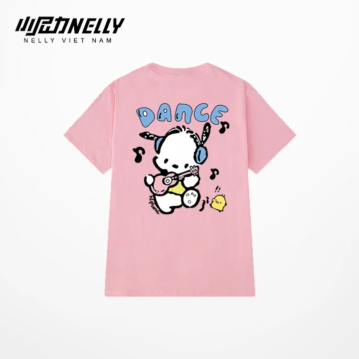 Ảnh Áo thun NELLY Cotton 260gsm Premium - Dance Cute Tay Lỡ Form Rộng Nam Nữ 2