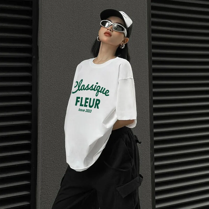 Ảnh Áo thun NELLY Cotton 260gsm Premium - Classique  Tay Lỡ Form Rộng Nam Nữ 2