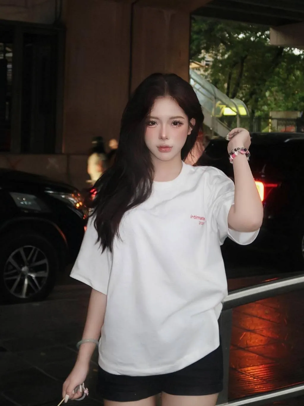 Ảnh Áo thun NELLY - COUPLE "HER-HIM" 100% cotton 260gsm Premium -Tay Lỡ Form Rộng Oversize Nam Nữ 3
