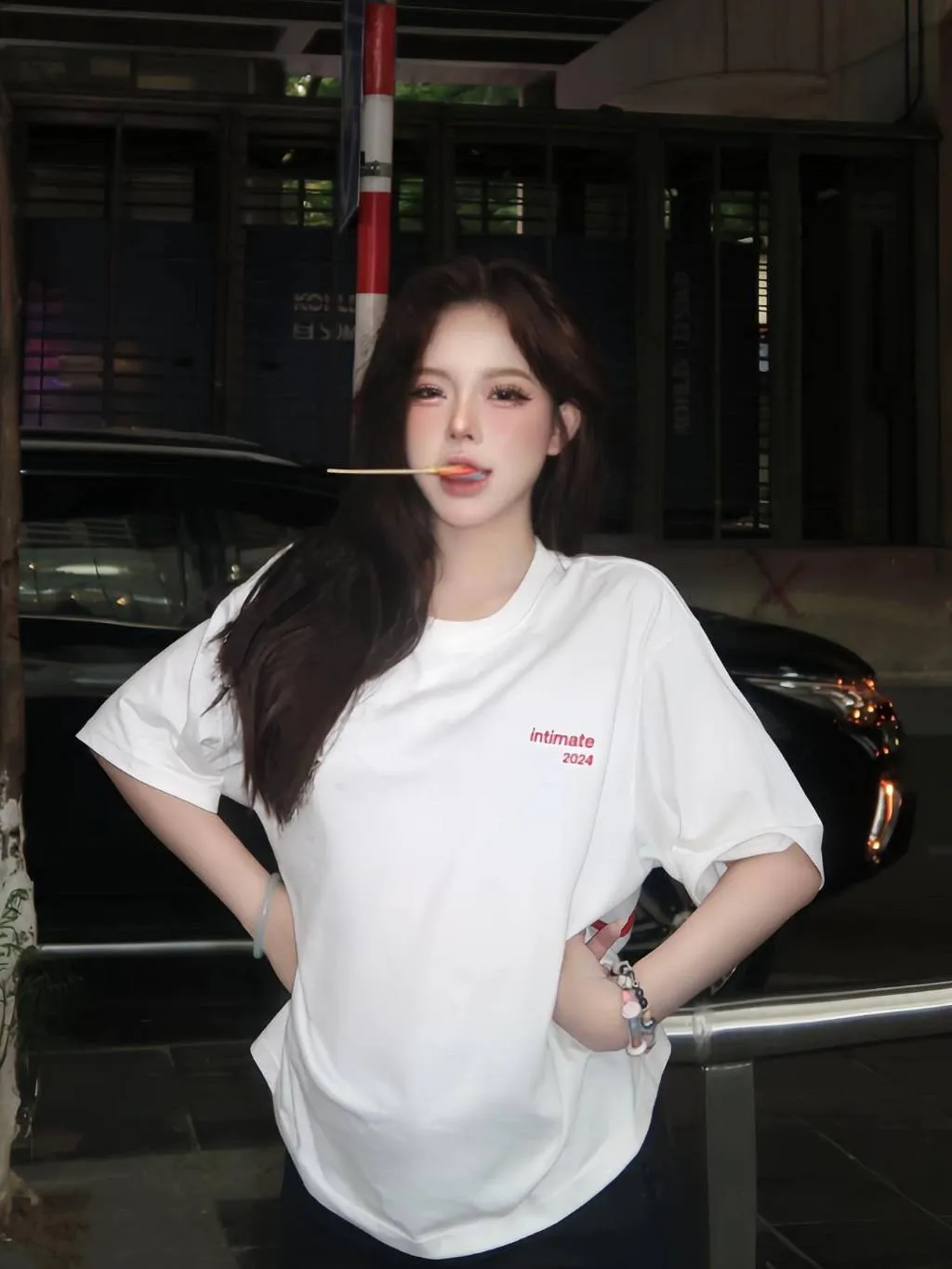 Ảnh Áo thun NELLY - COUPLE "HER-HIM" 100% cotton 260gsm Premium -Tay Lỡ Form Rộng Oversize Nam Nữ 4