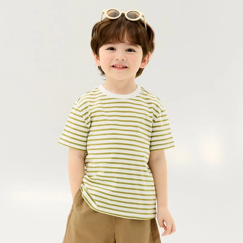 Ảnh Áo thun ngắn tay vải cotton mềm mịn bé trai và bé gái Unifriend Hàn Quốc U900A. Size đại 2,3,4,5, 6, 8, 10 tuổi 2