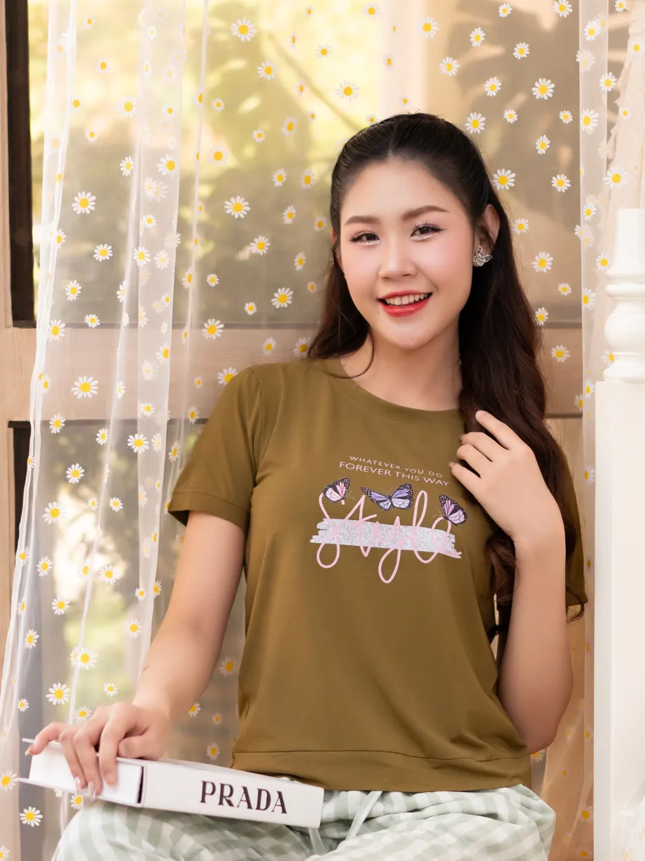 Ảnh Áo Thun Nữ Laroma 01 | Mềm Mát - Thấm Hút Mồ Hôi - An Toàn Cho Da - Bền Bỉ 1