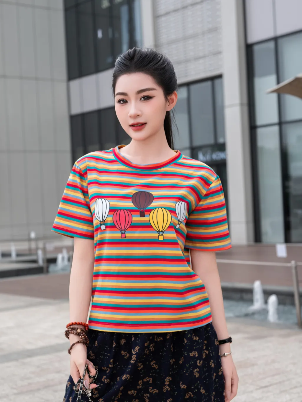 Ảnh Áo Thun Nữ Laroma 02 | Mềm Mát - Thấm Hút Mồ Hôi - An Toàn Cho Da - Bền Bỉ 2