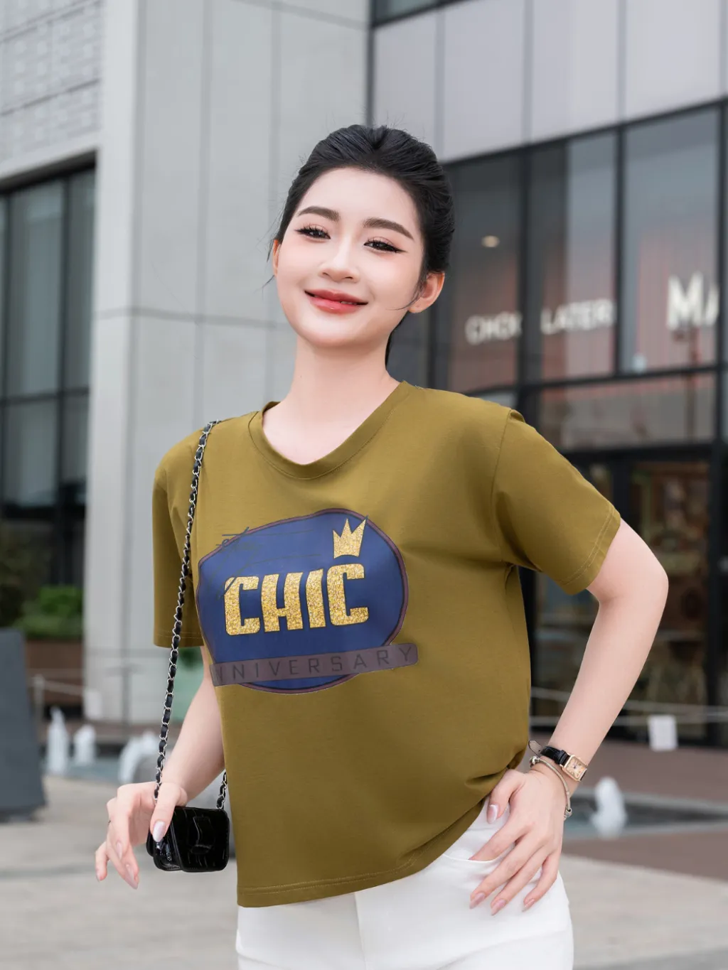 Ảnh Áo Thun Nữ Laroma 02 | Mềm Mát - Thấm Hút Mồ Hôi - An Toàn Cho Da - Bền Bỉ 4