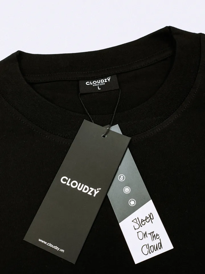 Ảnh Áo thun nữ nam unisex tay lỡ phông local brand form rộng teen cổ tròn oversize cotton THE CLOUD STAY 2