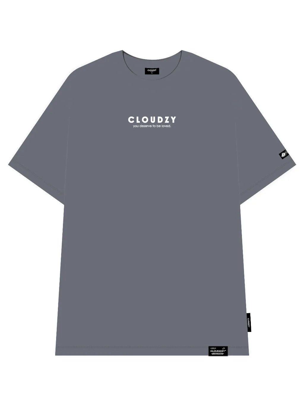 Ảnh Áo thun nữ nam unisex tay lỡ phông local brand form rộng teen cổ tròn oversize CLOUDZY BE LOVED 3
